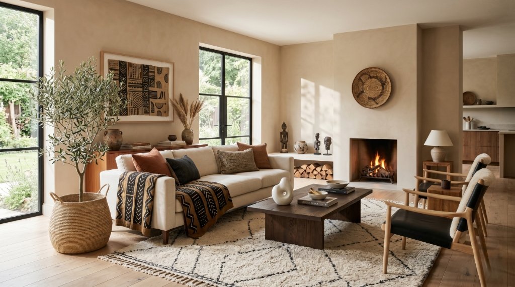 Scandi-African interior sanctuary